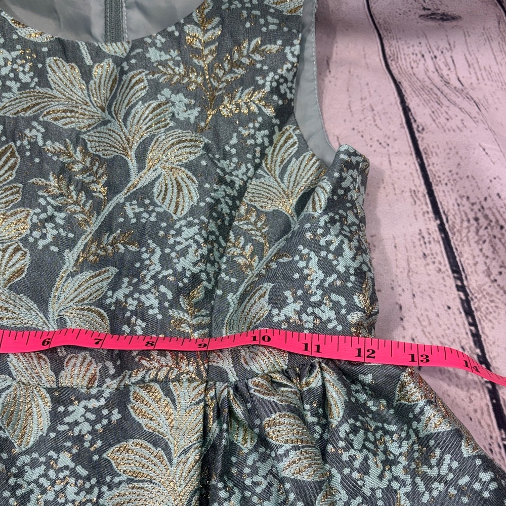 Chasing Fireflies Green and Gold Floral Dress - Picture 7 of 10